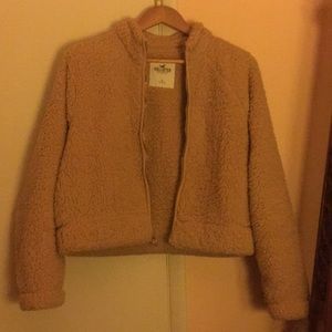 Hollister Fuzzy Bomber Jacket
